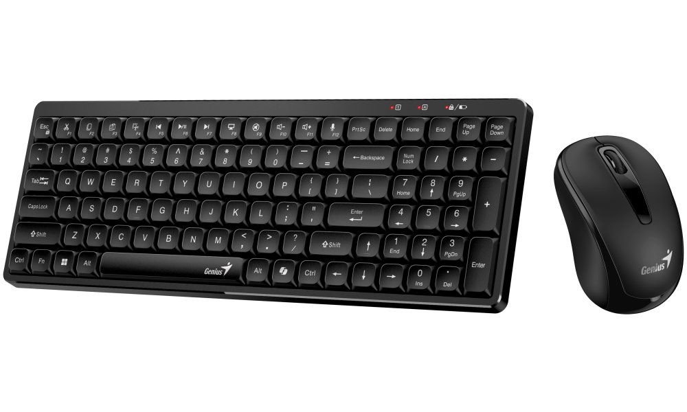 GENIUS LuxeMate Q8100/ Bezdrátový set 2,4GHz/ Copilot/ USB/ černá/ CZ+SK layout